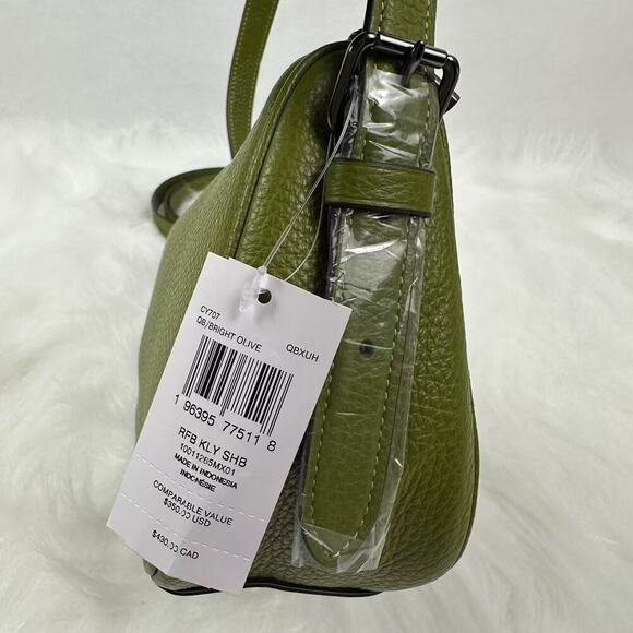 Coach Kailey Shoulder/Crossbody Bag In Leather/Bright Olive CY707 NWT - Picture 5 of 11